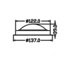 Imagen de Plafón Luz LED 122mm diámetro